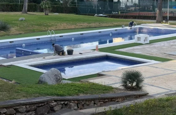 Obras Piscina del CE Vallpineda